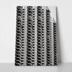 Πίνακας σε Καμβά BLACK AND WHITE ARCHITECTURAL GEOMETRIC APARTMENTS 3