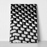 Πίνακας σε Καμβά BLACK AND WHITE ARCHITECTURAL GEOMETRIC APARTMENTS