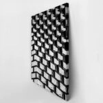 Πίνακας σε Καμβά BLACK AND WHITE ARCHITECTURAL GEOMETRIC APARTMENTS