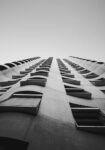 Πίνακας σε Καμβά BLACK AND WHITE ARCHITECTURAL GEOMETRIC BALCONIES 2