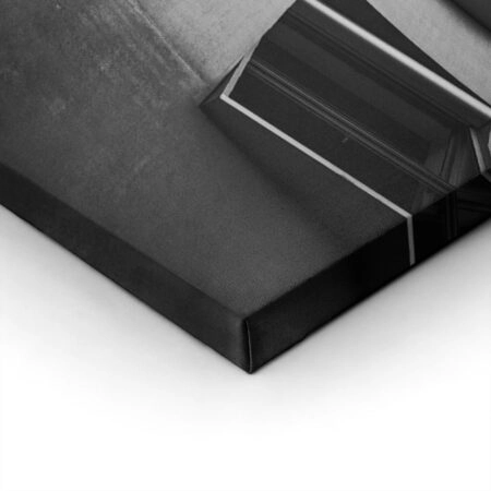Πίνακας σε Καμβά BLACK AND WHITE ARCHITECTURAL GEOMETRIC BALCONIES 2 - Πολεις και Αρχιτεκτονικη Sticky 1