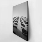 Πίνακας σε Καμβά BLACK AND WHITE ARCHITECTURAL GEOMETRIC BALCONIES 2