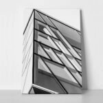 Πίνακας σε Καμβά BLACK AND WHITE ARCHITECTURAL GEOMETRIC FRAMES
