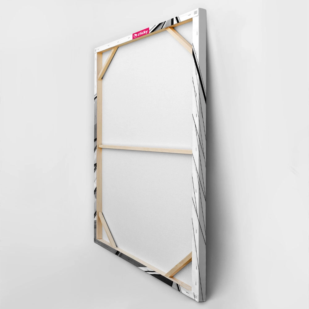 Πίνακας σε Καμβά BLACK AND WHITE ARCHITECTURAL GEOMETRIC FRAMES