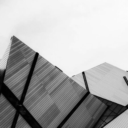 Πίνακας σε Καμβά BLACK AND WHITE ARCHITECTURAL GEOMETRIC MUSEUM - Πολεις και Αρχιτεκτονικη Sticky 5