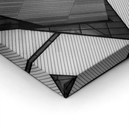 Πίνακας σε Καμβά BLACK AND WHITE ARCHITECTURAL GEOMETRIC MUSEUM - Πολεις και Αρχιτεκτονικη Sticky 1
