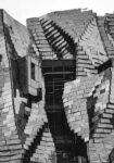 Πίνακας σε Καμβά BLACK AND WHITE ARCHITECTURAL GEOMETRIC ROOF