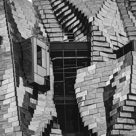 Πίνακας σε Καμβά BLACK AND WHITE ARCHITECTURAL GEOMETRIC ROOF - Πολεις και Αρχιτεκτονικη Sticky 5