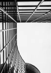 Πίνακας σε Καμβά BLACK AND WHITE ARCHITECTURAL GEOMETRIC STRUCTURE 2