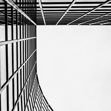 Πίνακας σε Καμβά BLACK AND WHITE ARCHITECTURAL GEOMETRIC STRUCTURE 2 - Πολεις και Αρχιτεκτονικη Sticky 5