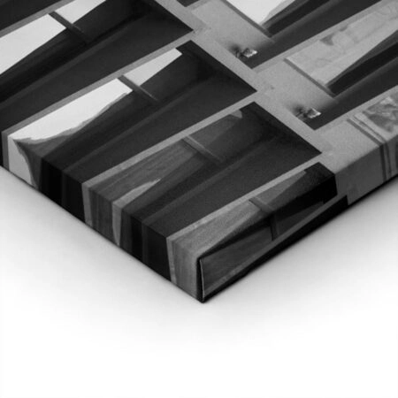 Πίνακας σε Καμβά BLACK AND WHITE ARCHITECTURAL GEOMETRIC SUNSHADES - Πολεις και Αρχιτεκτονικη Sticky 1