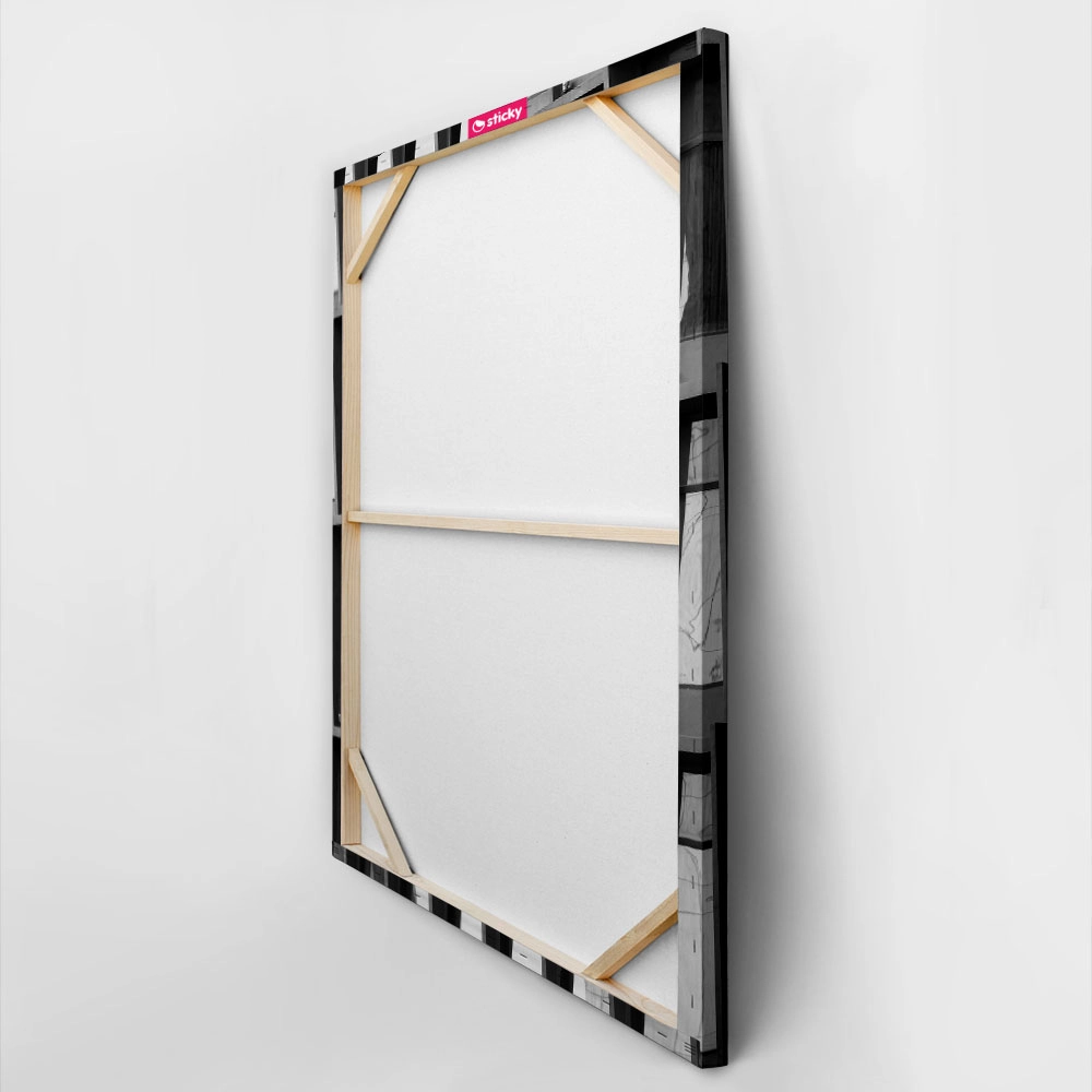 Πίνακας σε Καμβά BLACK AND WHITE ARCHITECTURAL GEOMETRIC SUNSHADES