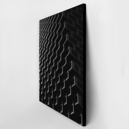 Πίνακας σε Καμβά BLACK AND WHITE ARCHITECTURAL GLASS BUILDING - Πολεις και Αρχιτεκτονικη Sticky 2