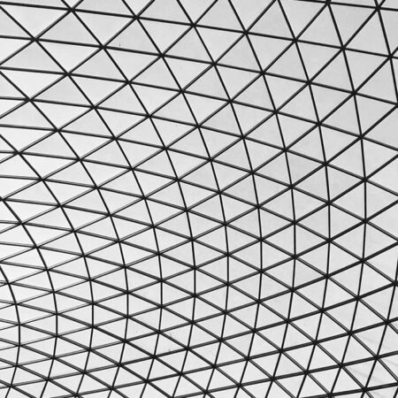 Πίνακας σε Καμβά BLACK AND WHITE ARCHITECTURAL GLASS ROOF CANOPY - Πολεις και Αρχιτεκτονικη Sticky 5