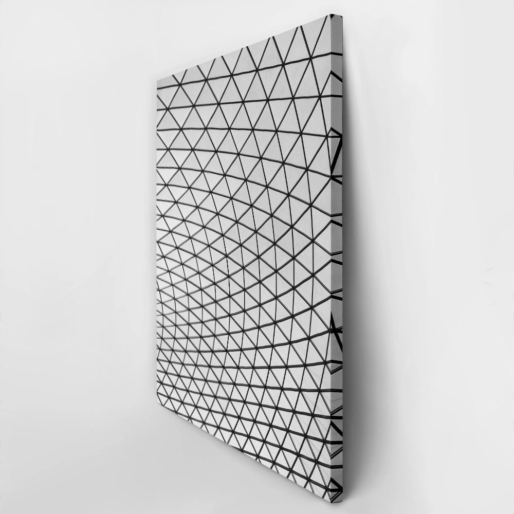 Πίνακας σε Καμβά BLACK AND WHITE ARCHITECTURAL GLASS ROOF CANOPY