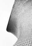 Πίνακας σε Καμβά BLACK AND WHITE ARCHITECTURAL HONEYCOMB FACADE