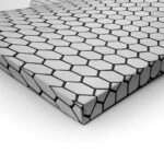 Πίνακας σε Καμβά BLACK AND WHITE ARCHITECTURAL HONEYCOMB FACADE