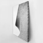 Πίνακας σε Καμβά BLACK AND WHITE ARCHITECTURAL HONEYCOMB FACADE