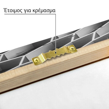 Πίνακας σε Καμβά BLACK AND WHITE ARCHITECTURAL HONEYCOMB STRUCTURE 2 - Πολεις και Αρχιτεκτονικη Sticky 4