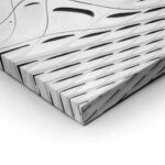 Πίνακας σε Καμβά BLACK AND WHITE ARCHITECTURAL HONEYCOMB STRUCTURE