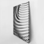 Πίνακας σε Καμβά BLACK AND WHITE ARCHITECTURAL INTERWOVEN PATTERN