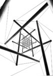Πίνακας σε Καμβά BLACK AND WHITE ARCHITECTURAL KALEIDOSCOPE