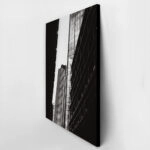 Πίνακας σε Καμβά BLACK AND WHITE ARCHITECTURAL LINES OF SKYSCRAPPERS