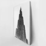 Πίνακας σε Καμβά BLACK AND WHITE ARCHITECTURAL MASSIVE SKYSCRAPER