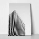 Πίνακας σε Καμβά BLACK AND WHITE ARCHITECTURAL MASSIVE TOWER 2