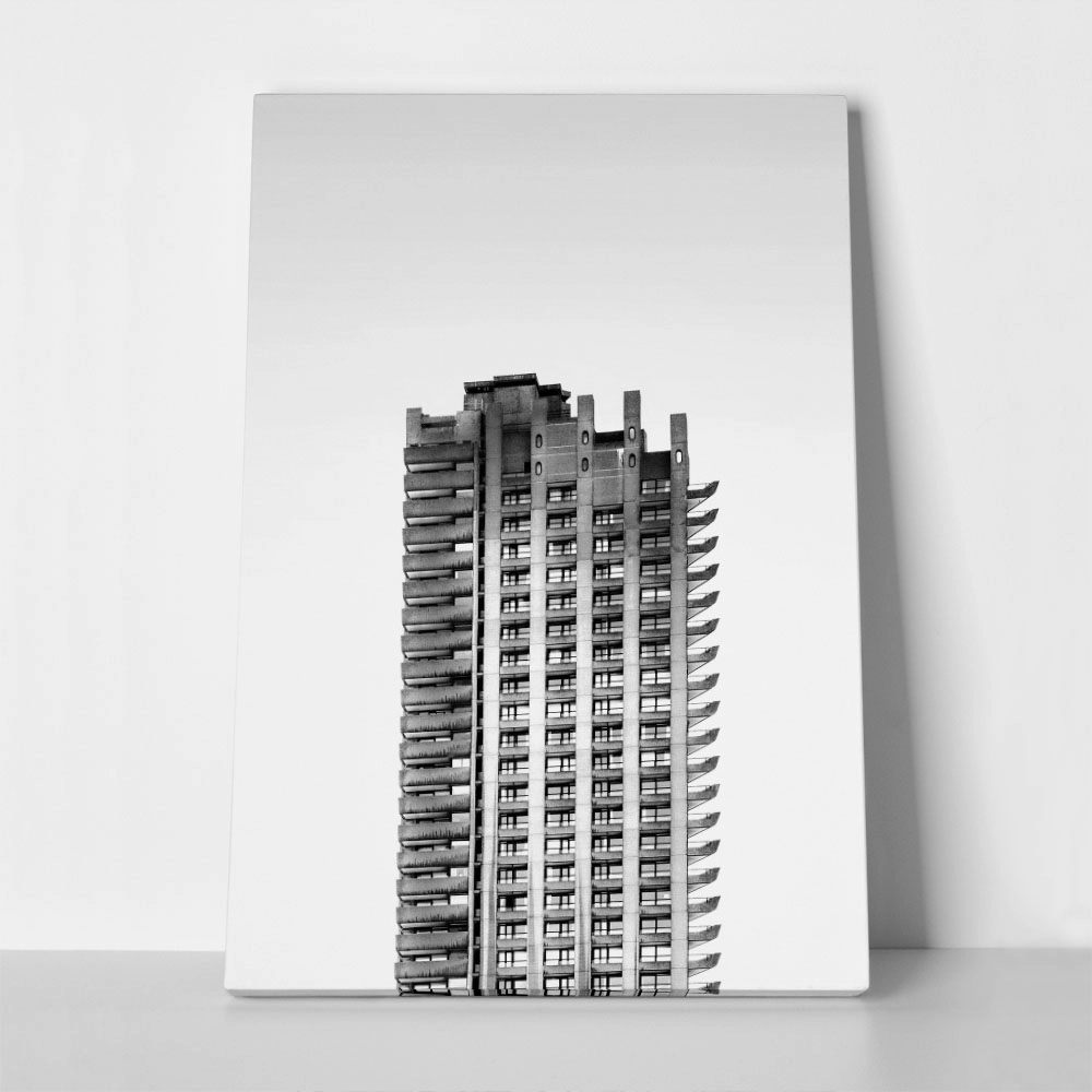 Πίνακας σε Καμβά BLACK AND WHITE ARCHITECTURAL MASSIVE TOWER