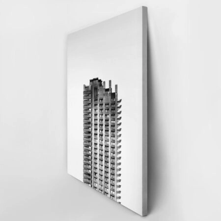 Πίνακας σε Καμβά BLACK AND WHITE ARCHITECTURAL MASSIVE TOWER - Πολεις και Αρχιτεκτονικη Sticky 2