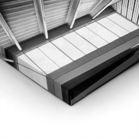 Πίνακας σε Καμβά BLACK AND WHITE ARCHITECTURAL METAL BEAMS CEILING - Πολεις και Αρχιτεκτονικη Sticky 1