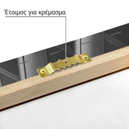 Πίνακας σε Καμβά BLACK AND WHITE ARCHITECTURAL METAL BEAMS CEILING - Πολεις και Αρχιτεκτονικη Sticky 4