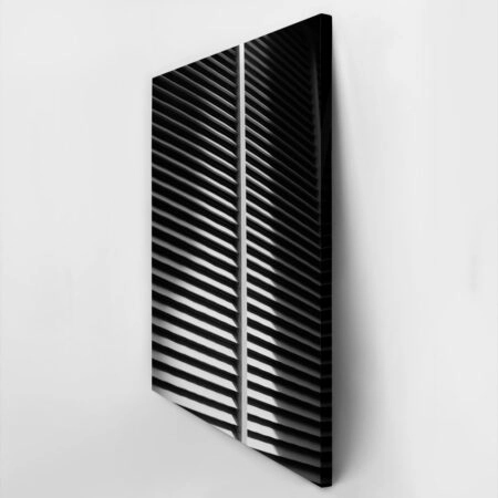 Πίνακας σε Καμβά BLACK AND WHITE ARCHITECTURAL METALLIC PANELS - Πολεις και Αρχιτεκτονικη Sticky 2
