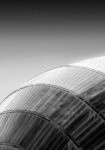 Πίνακας σε Καμβά BLACK AND WHITE ARCHITECTURAL METALLIC ROOF