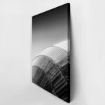Πίνακας σε Καμβά BLACK AND WHITE ARCHITECTURAL METALLIC ROOF