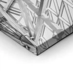 Πίνακας σε Καμβά BLACK AND WHITE ARCHITECTURAL MINIMALIST STEEL FRAME