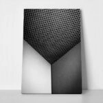 Πίνακας σε Καμβά BLACK AND WHITE ARCHITECTURAL MODERN GEOMETRIC PATTERN