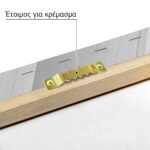 Πίνακας σε Καμβά BLACK AND WHITE ARCHITECTURAL MODERN GEOMETRIC ROOF