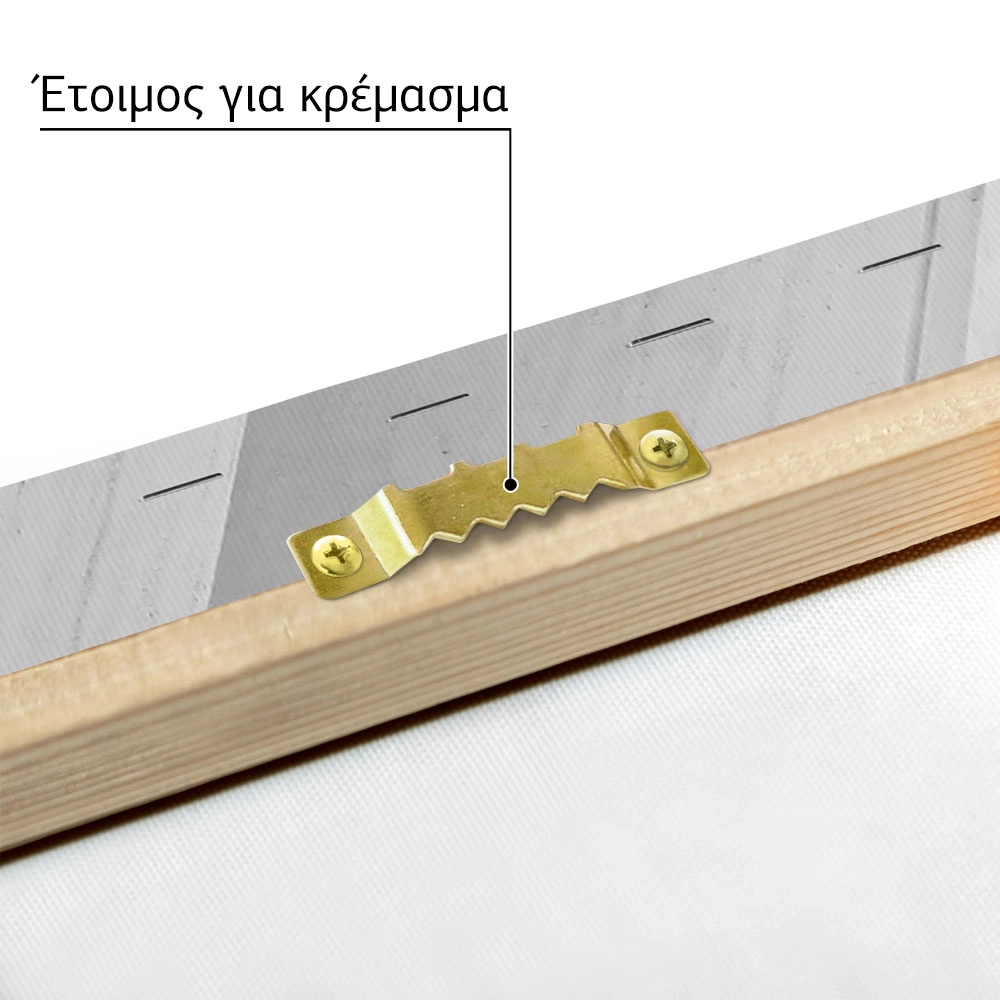 Πίνακας σε Καμβά BLACK AND WHITE ARCHITECTURAL MODERN GEOMETRIC ROOF