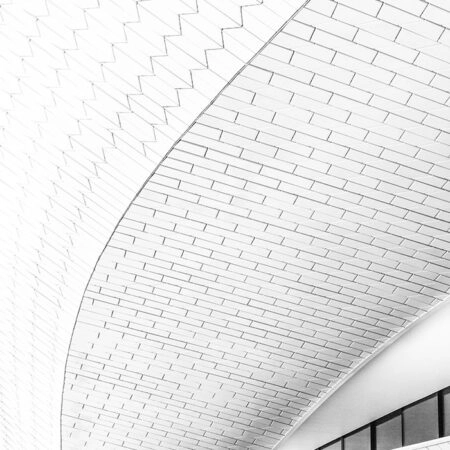 Πίνακας σε Καμβά BLACK AND WHITE ARCHITECTURAL MUSEUM - Πολεις και Αρχιτεκτονικη Sticky 5