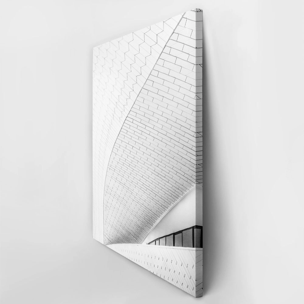 Πίνακας σε Καμβά BLACK AND WHITE ARCHITECTURAL MUSEUM
