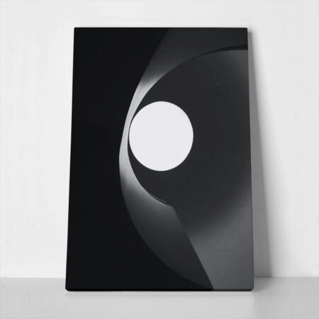 Πίνακας σε Καμβά BLACK AND WHITE ARCHITECTURAL PENDANT LAMP - Πολεις και Αρχιτεκτονικη