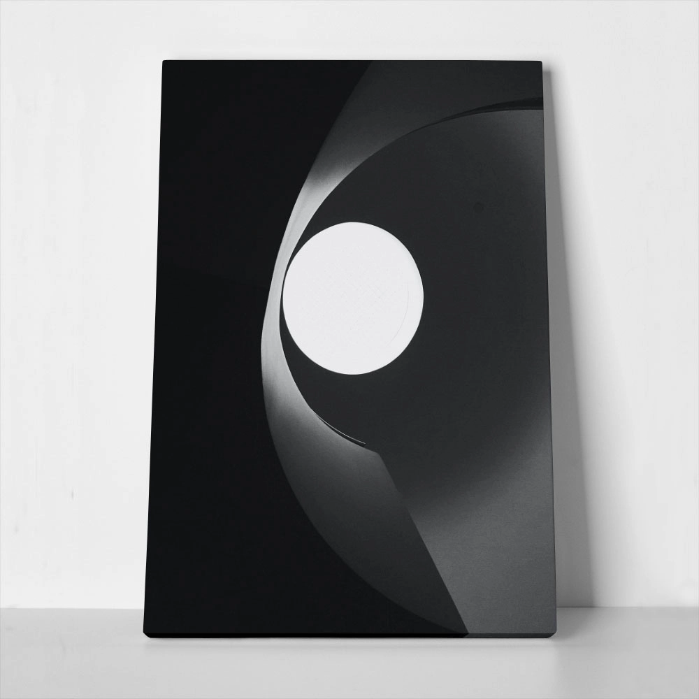 Πίνακας σε Καμβά BLACK AND WHITE ARCHITECTURAL PENDANT LAMP