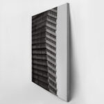 Πίνακας σε Καμβά BLACK AND WHITE ARCHITECTURAL PIXELATED FACADE