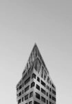 Πίνακας σε Καμβά BLACK AND WHITE ARCHITECTURAL SAPPHIRE BUILDING