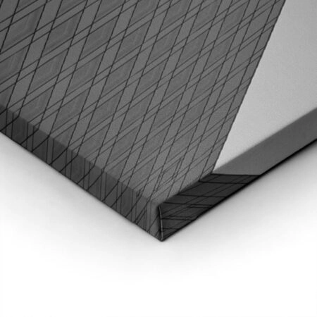 Πίνακας σε Καμβά BLACK AND WHITE ARCHITECTURAL SHARP CORNER SKYSCRAPER - Πολεις και Αρχιτεκτονικη Sticky 1