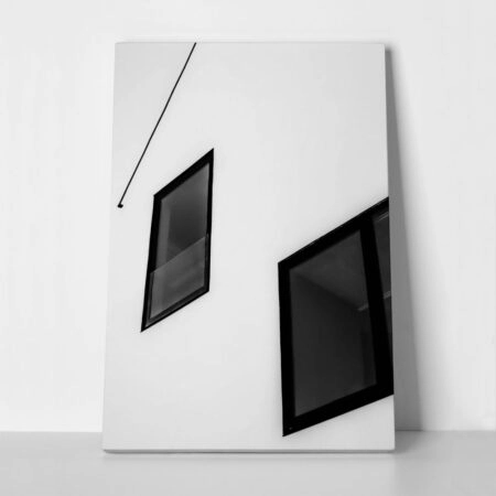 Πίνακας σε Καμβά BLACK AND WHITE ARCHITECTURAL SKYLIGHT 2 - Πολεις και Αρχιτεκτονικη