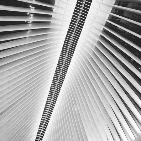 Πίνακας σε Καμβά BLACK AND WHITE ARCHITECTURAL SKYLIGHT 6 - Πολεις και Αρχιτεκτονικη Sticky 5