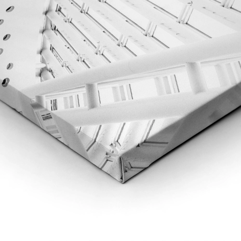 Πίνακας σε Καμβά BLACK AND WHITE ARCHITECTURAL SKYLIGHT